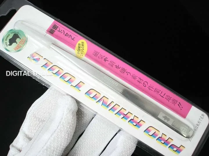 Jepang RHINO RH-111 Forceps Swiss Standard Specular presisi tinggi Super keras tajam untuk memperbaiki jam tangan atau ponsel