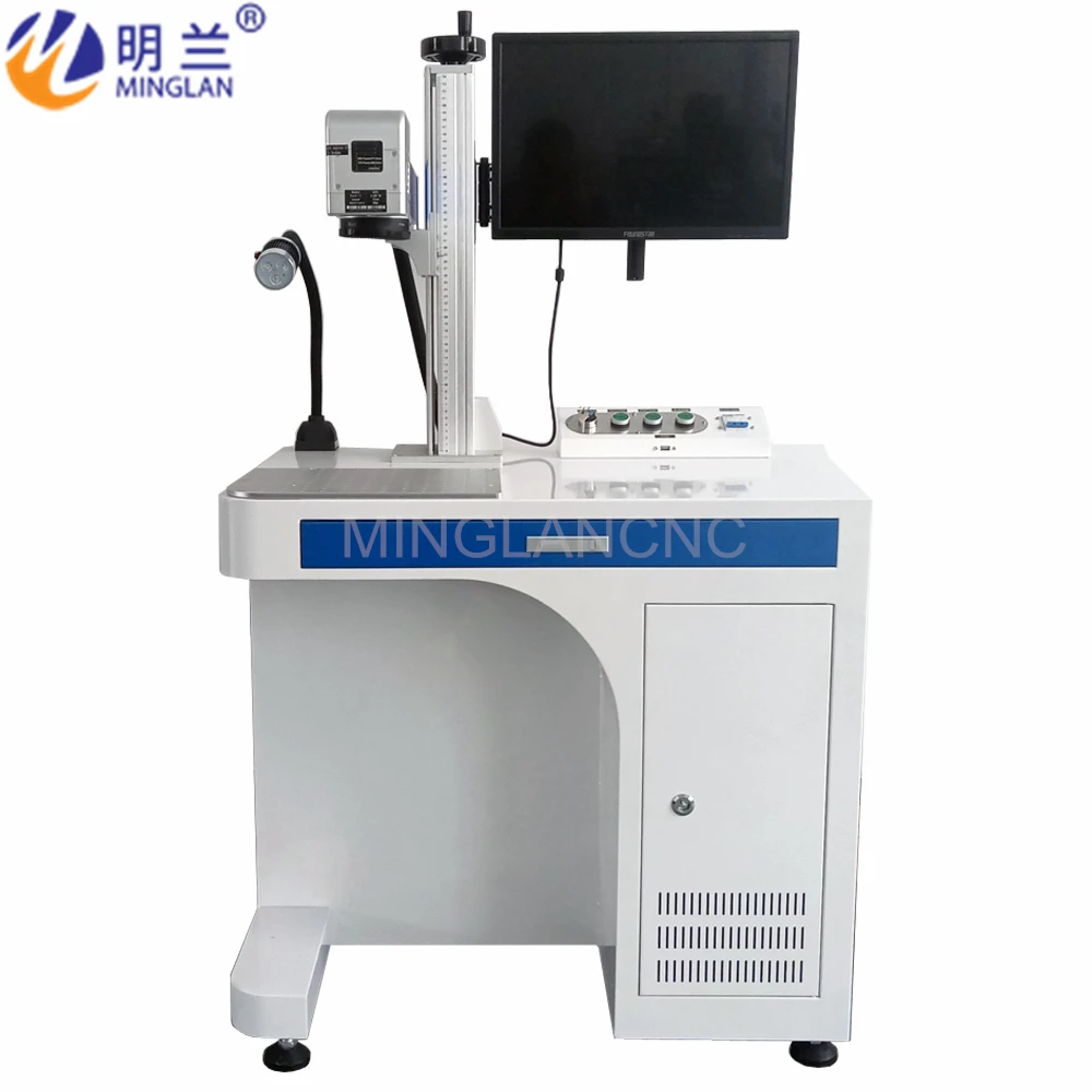 Easy Operation 20W 30W 50W Fiber Laser Marking Machine SINO-GALVO SG7110 Galvanometer