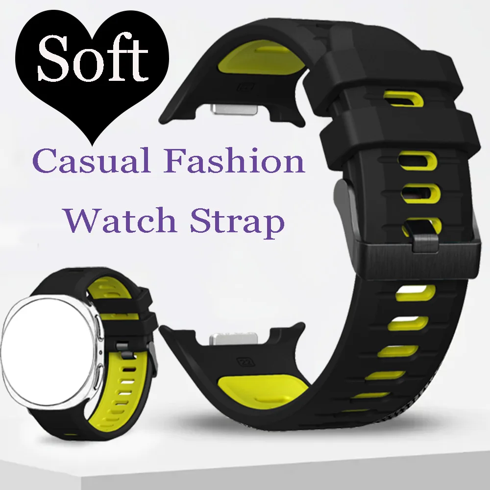 لسامسونج غالاكسي ساعة 8 40/44 مللي متر 8 الكلاسيكية 46 مللي متر سيليكون استبدال حزام الساعات للرجال المرأة عادية Smartwatch اكسسوارات #5