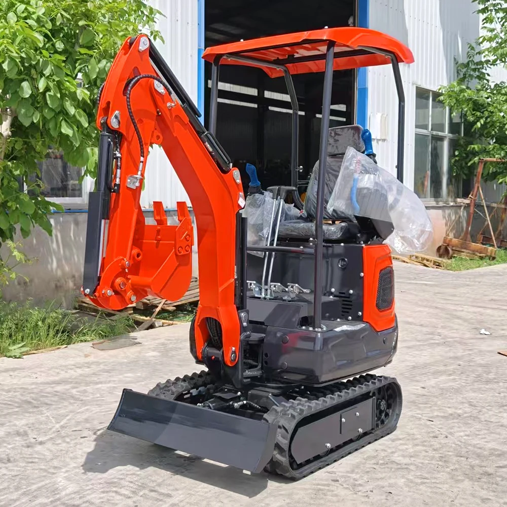 【Official】 1.2Ton Mini Excavator CE EURO5 EPA Hydraulic Crawler Digger Bagger For Garden Farm Digging Custom