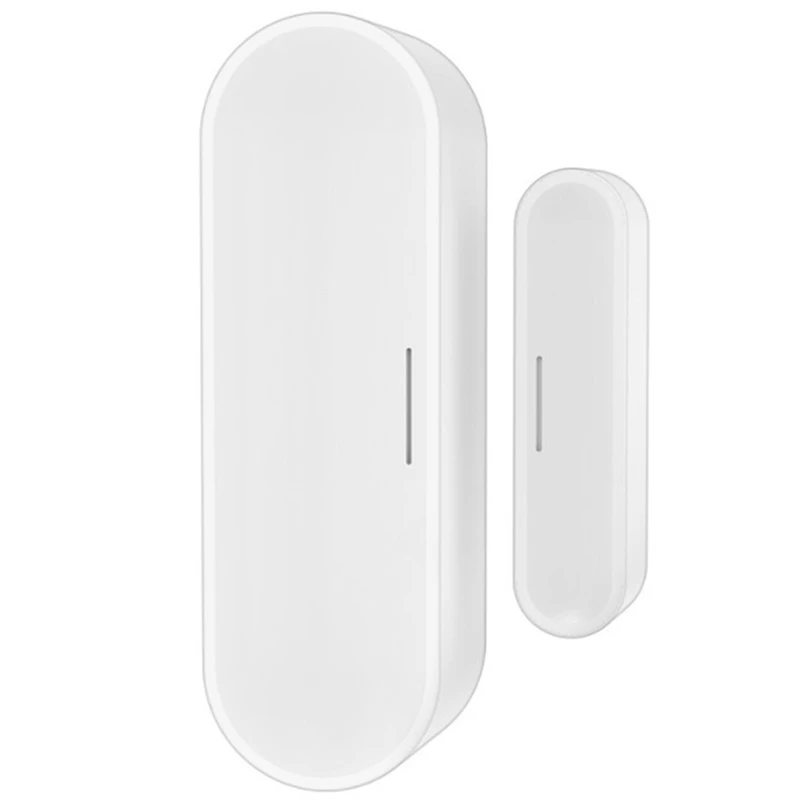 Tuya-Zigbee Sensor de Porta e Janela, Casa Inteligente, Detector de Porta Sem Fio, APP Alarme Remoto, Funciona com Alexa, Google