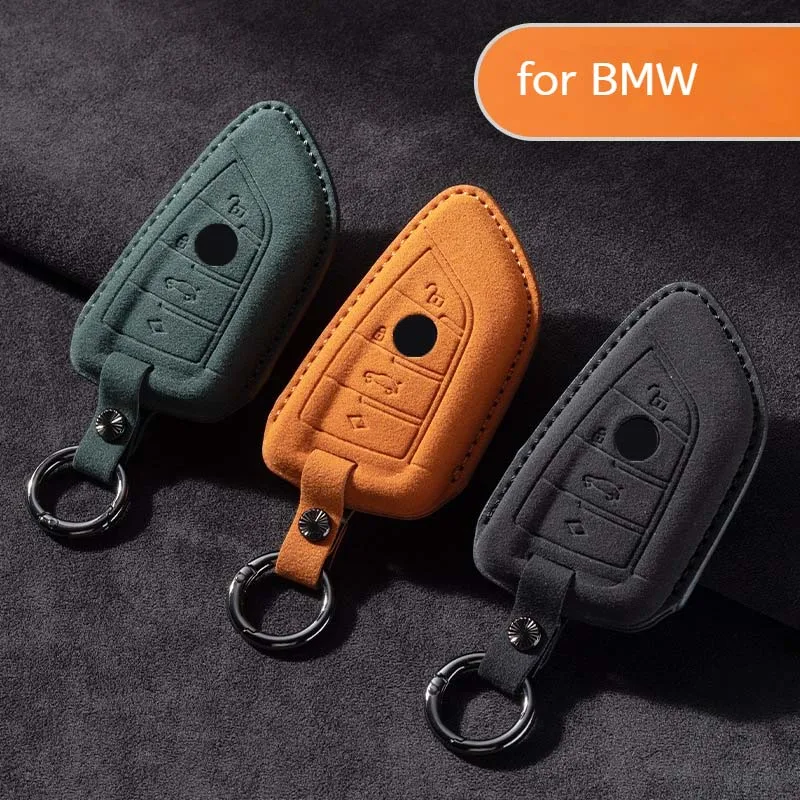 

Suede Key case cover for BMW 325i 330i m340i ix u11 E46 E90 E60 F10 F30 E39 E36 G20 G30 F20 E87 X5 E70 X6 E71 X3 F25 Accessories