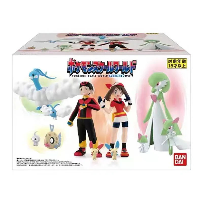 Bandai Genuine Pokemon Scale World Gashapon Toys Hoenn Region Gardevoir Kirlia Feebas Gardevoir Altaria Action Figure Model Toys