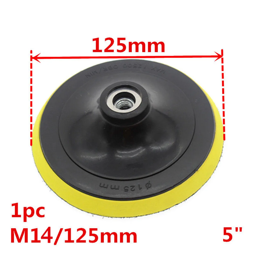 3/4/5/6/7inch Self Adhesive Backing Pad Polishing Plate With 10/14mm Thread Adapter Angle Grinder Wheel Sander Disc