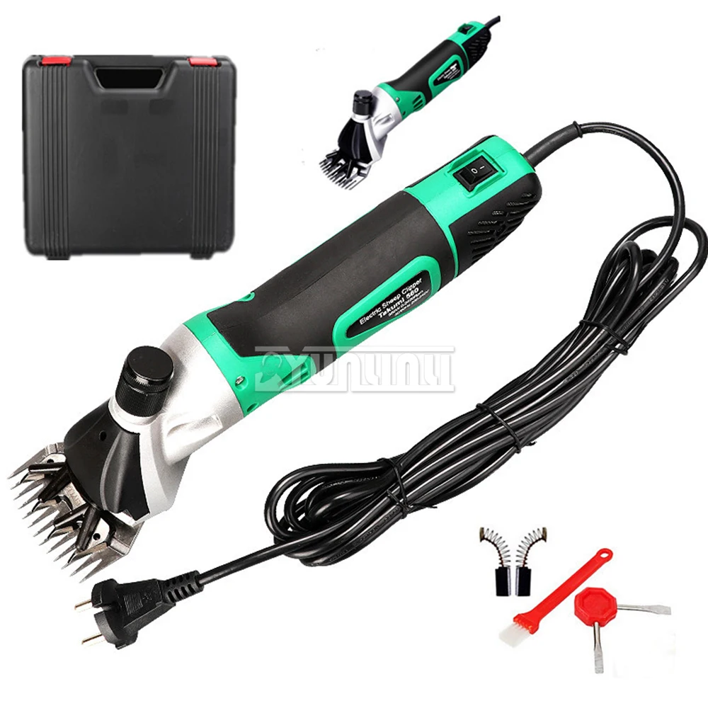 110-240V Electric Wool Shears Clippers 500w for Shearing Sheep Shearer Pasture Breeding Farm Animal Machinery Power Tools