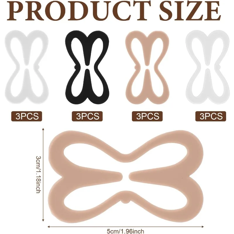 Bra Strap Holder Clips for Racerback,Bra Clips to Make Racerback, Anti-Slip Bra Strap Holders for Slipping, Adjustable Bra - Detail 1