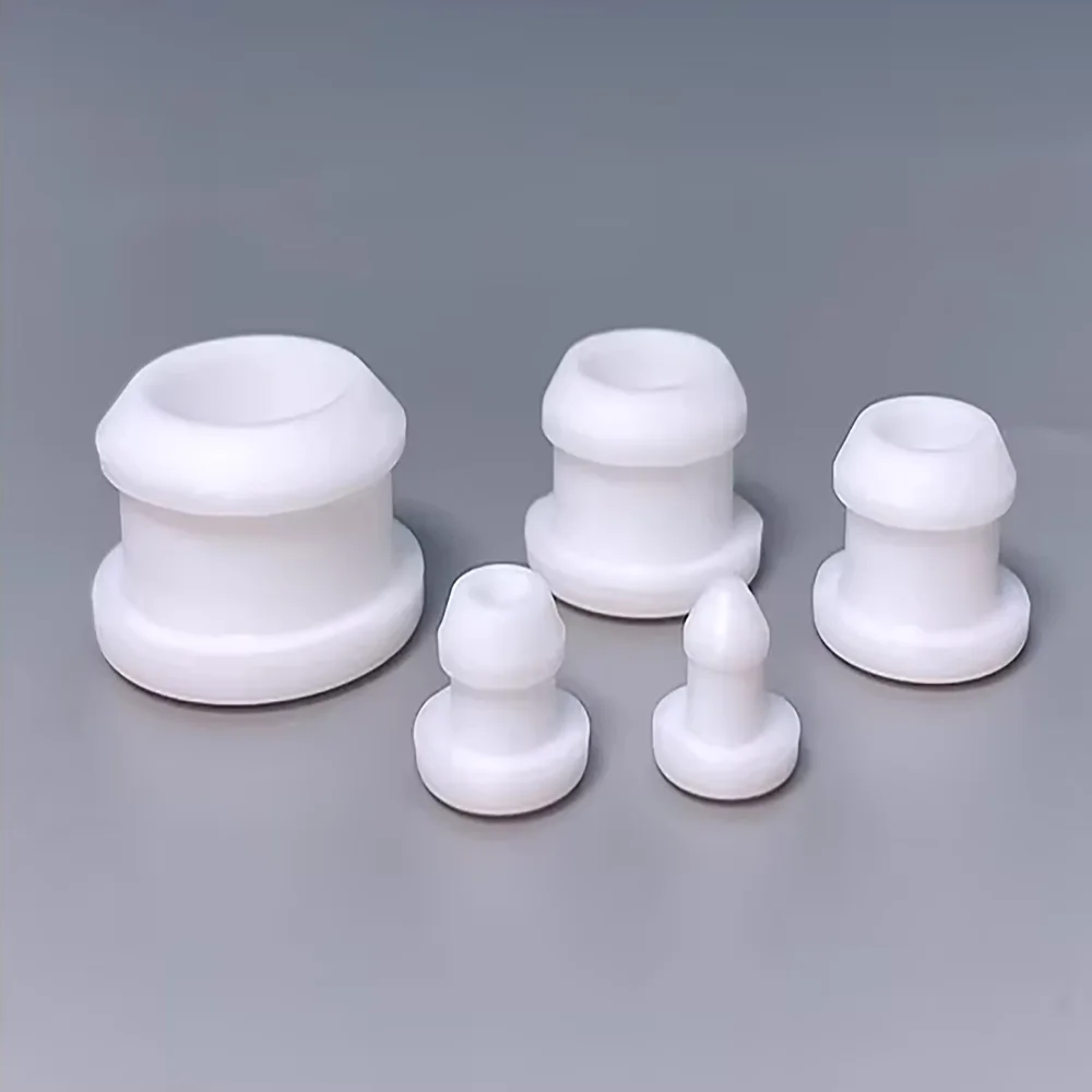 2Pcs/5Pcs/10PCS 4.5mm-50.6mm Silicone Rubber Snap-on Grommet Hole Plugs End Caps Bung Wire Cable Protect Bush Black/White