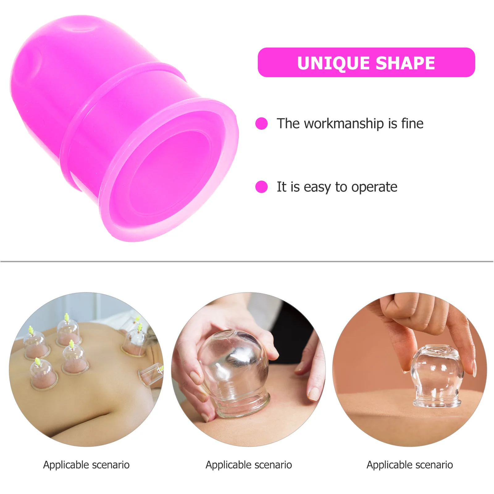 

Silicone Cupping Can for Massage Reusable Vacuum Cupping Device for Improved Blood Flow and Relaxation Therapy At Home