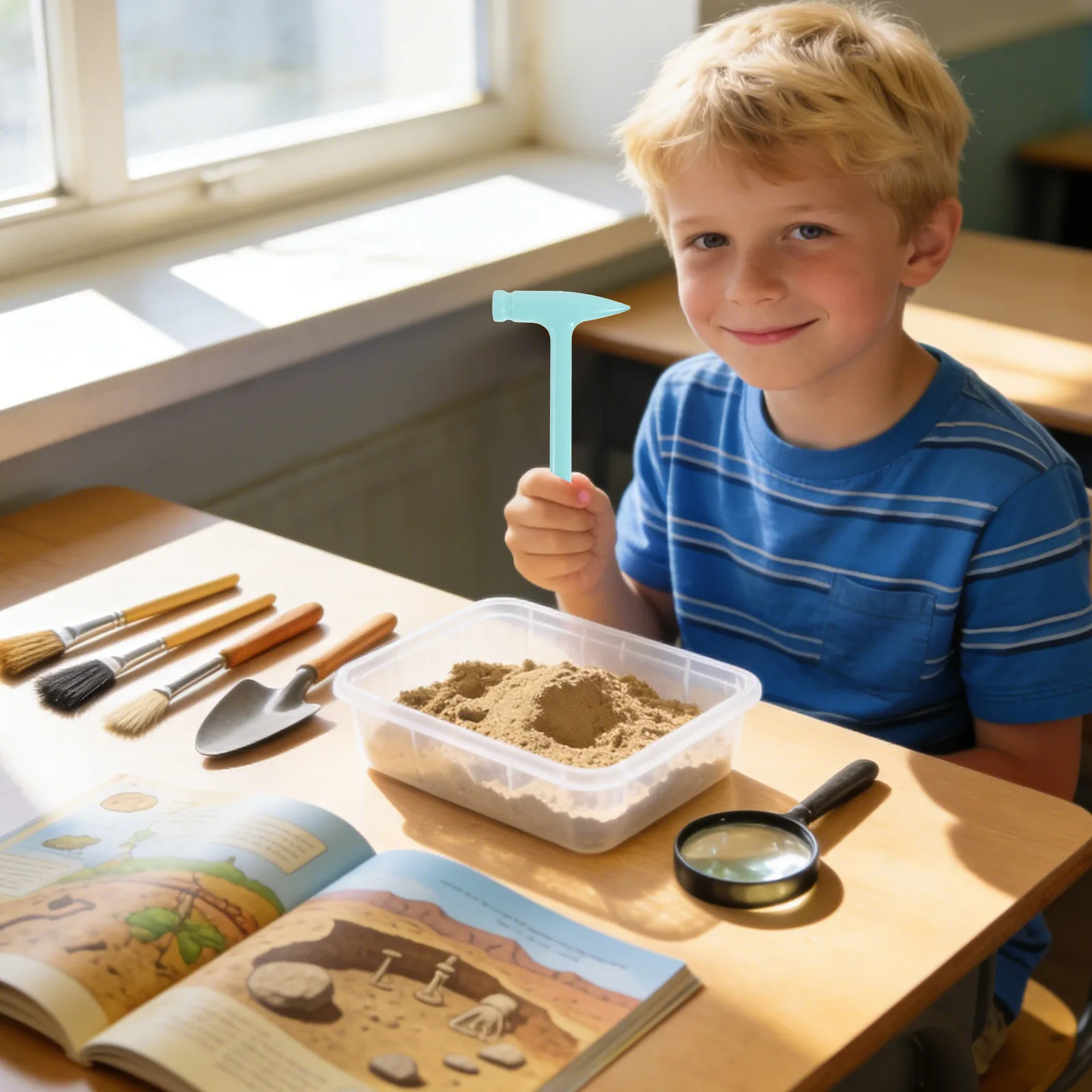 

1Set Excavation Kit Tools for Kids Complete Set of Realistic Metal Digging Equipment for and Pretend Exploration