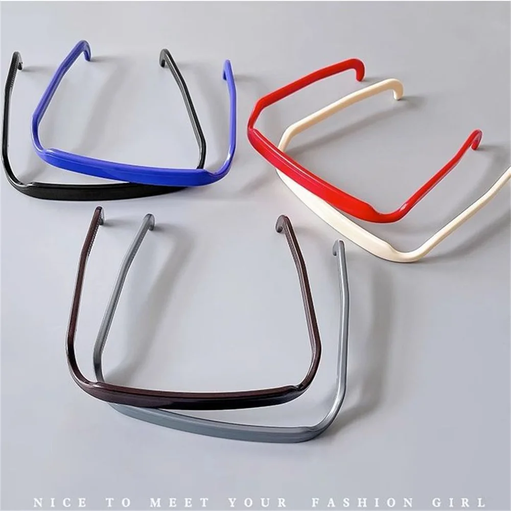 New Sunglasses Frame Shape Plastic Hairband for Women Elegant Solid Headband Fashion Decorate Hoop Girls Hair Accessories