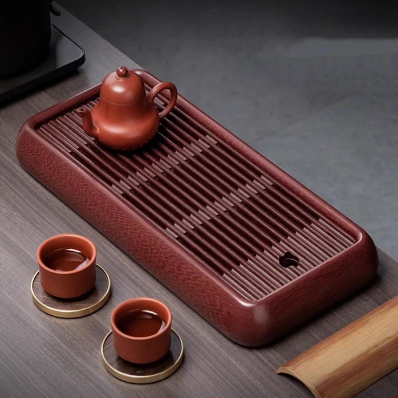 Tableware Hospitality Tea Tray Coasters Coffee Living Room Wooden Tea Tray Serving Decorative Bandeja Madera Home Decorationgs