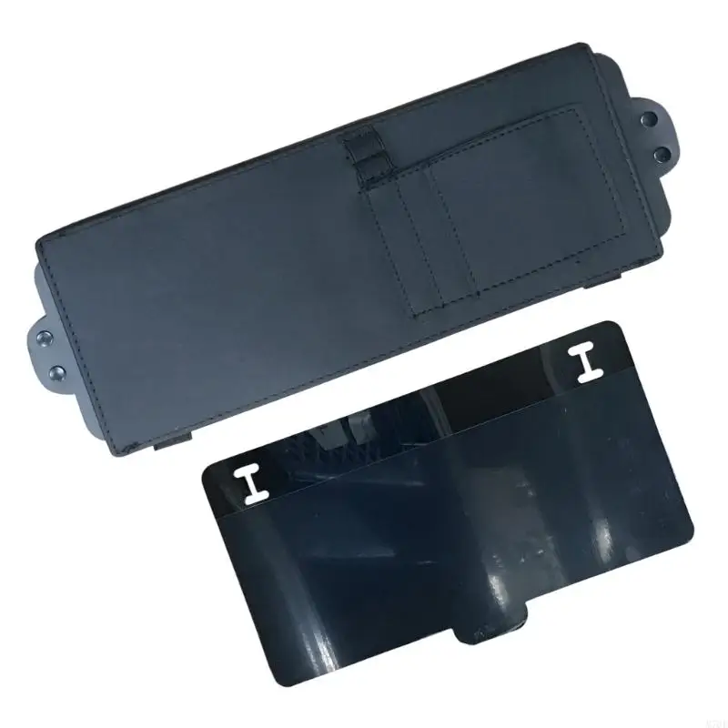 M76E Magnetische Leder-Auto-Windschutzscheiben-Sonnenschutz-Erweiterung, faltbare Konstruktion für Lichtreduzierung und – Detail 2