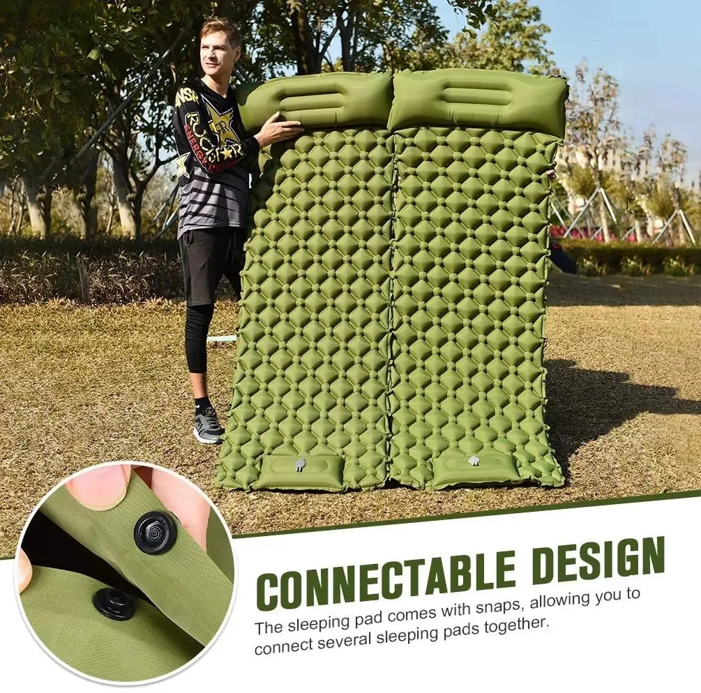 

Outdoor Thicken Camping Mattress Ultralight Self-inflating Air Mattress Built-in Inflator Pump For Travel Hiking Fishing