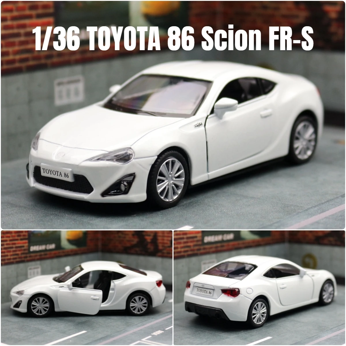 1/36 TOYOTA GT 86 Scion FR-S Toy Car Model RMZ CiTY Diecast Metal