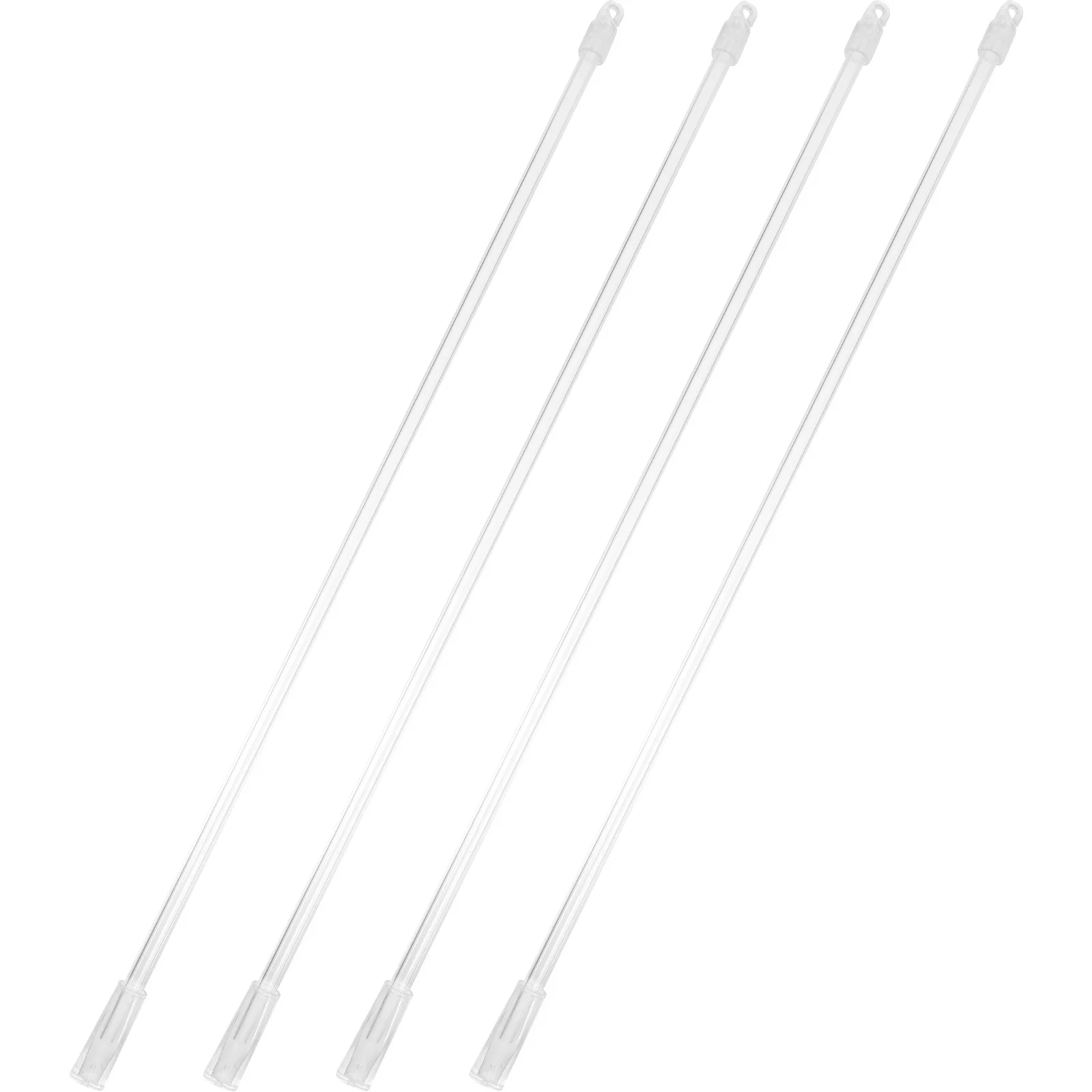 

4Sets Long Window Blind Stick with Handle Rust Proof Bend Resistant Drapery Pull Rod for Home Living Room Bedroom Curtain Decor