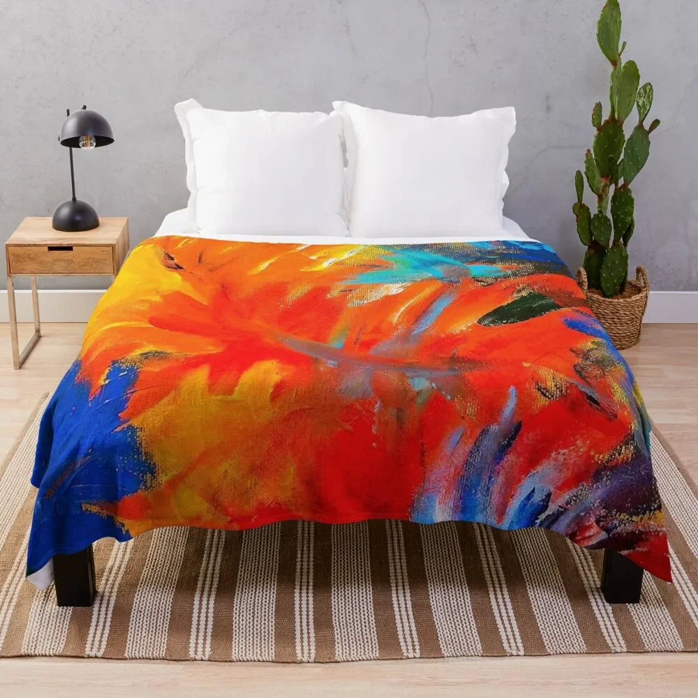 Fire Garden Throw Blanket christmas gifts Shaggy Comforter Blankets