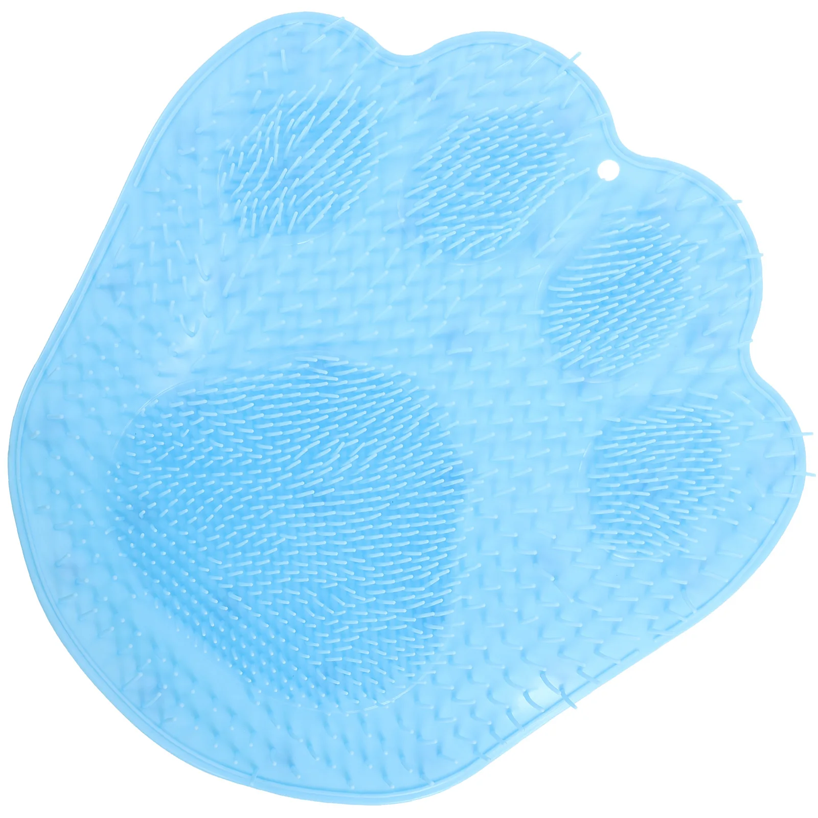 

Non slip Bath Mat TPR Feet Massager Shower Foot Scrubber Wall Mounted Back Scrubber Bathroom Exfoliating Mat Suction Cups