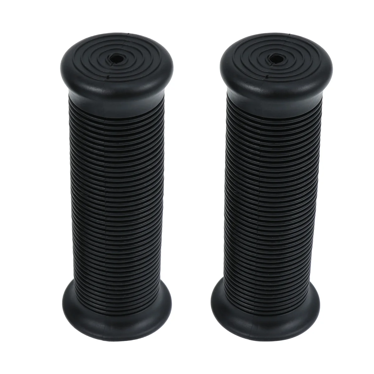 

1 Pair Vintage Motorcycle Handlebar Grips Rubber Non-Slip Shock Absorbing Thread Surface Bike Handle Grips 25/28Mm Black