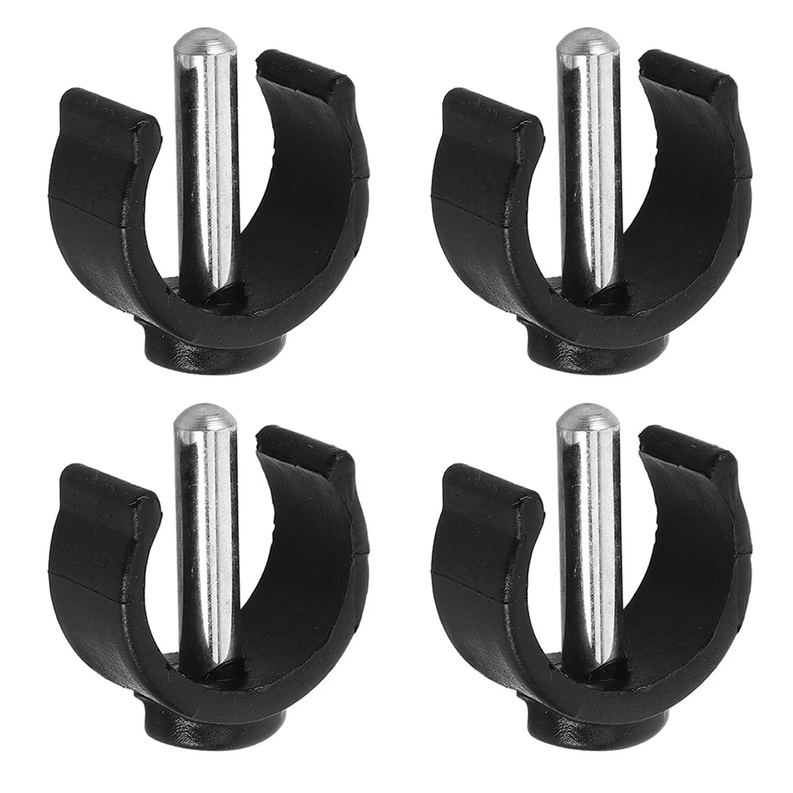 4Pcs Gray C-Shape Latch Pin Clamp for Walking Canes Trekking Poles Crutches Steel ABS Stability Pin Locks Replacement
