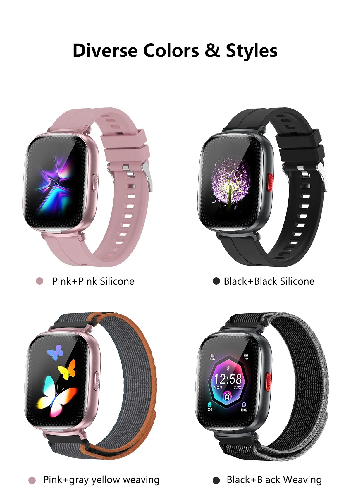 Smart Watch with Built-In Wireless Earbuds, HD Stereo Sound and Bluetooth Calling description 21