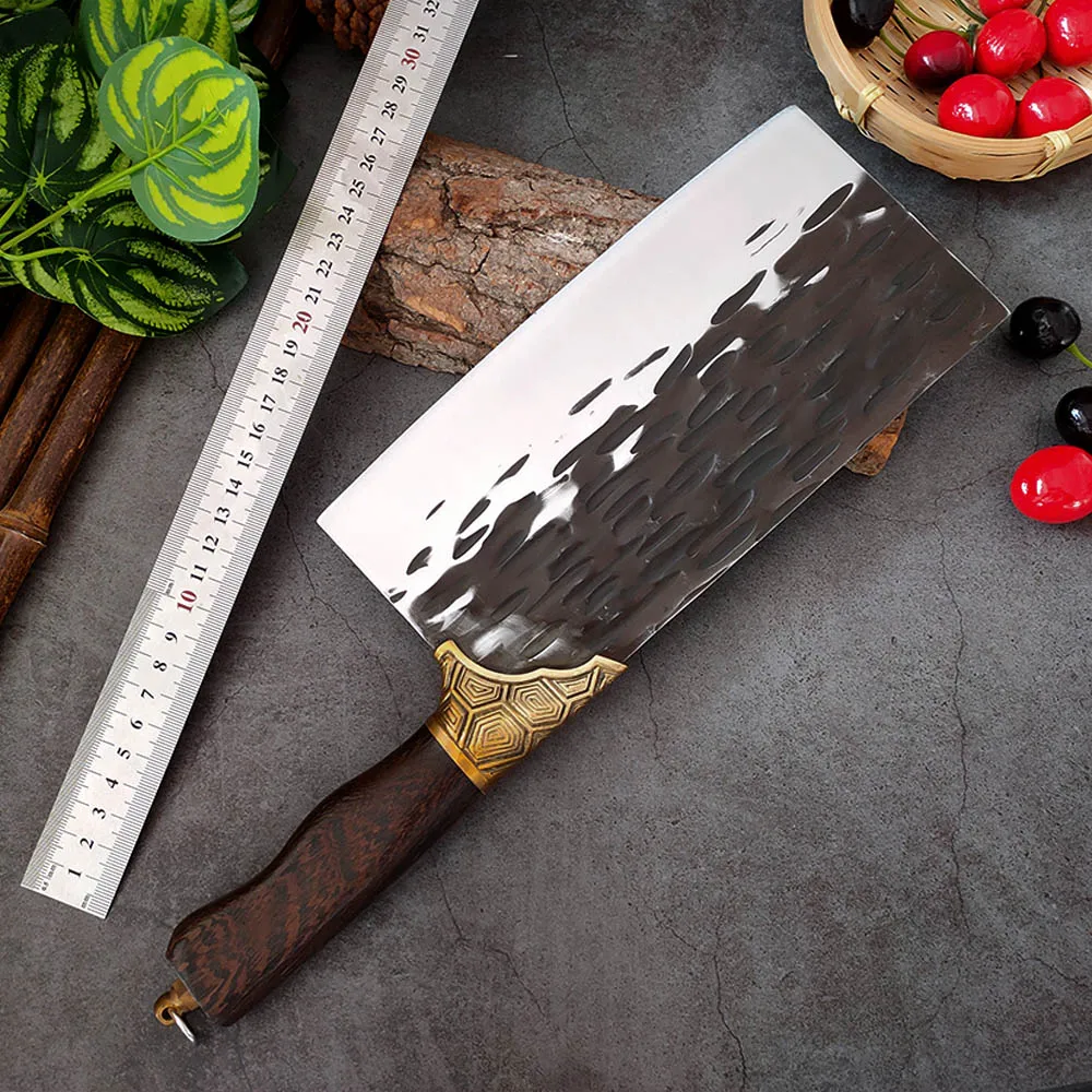 Cleaver Forging Chopper Chef 5cr15 Stainless Steel Knife Professional Chinese Kitchen Knives Meat Vege Slicer Chopping Knife