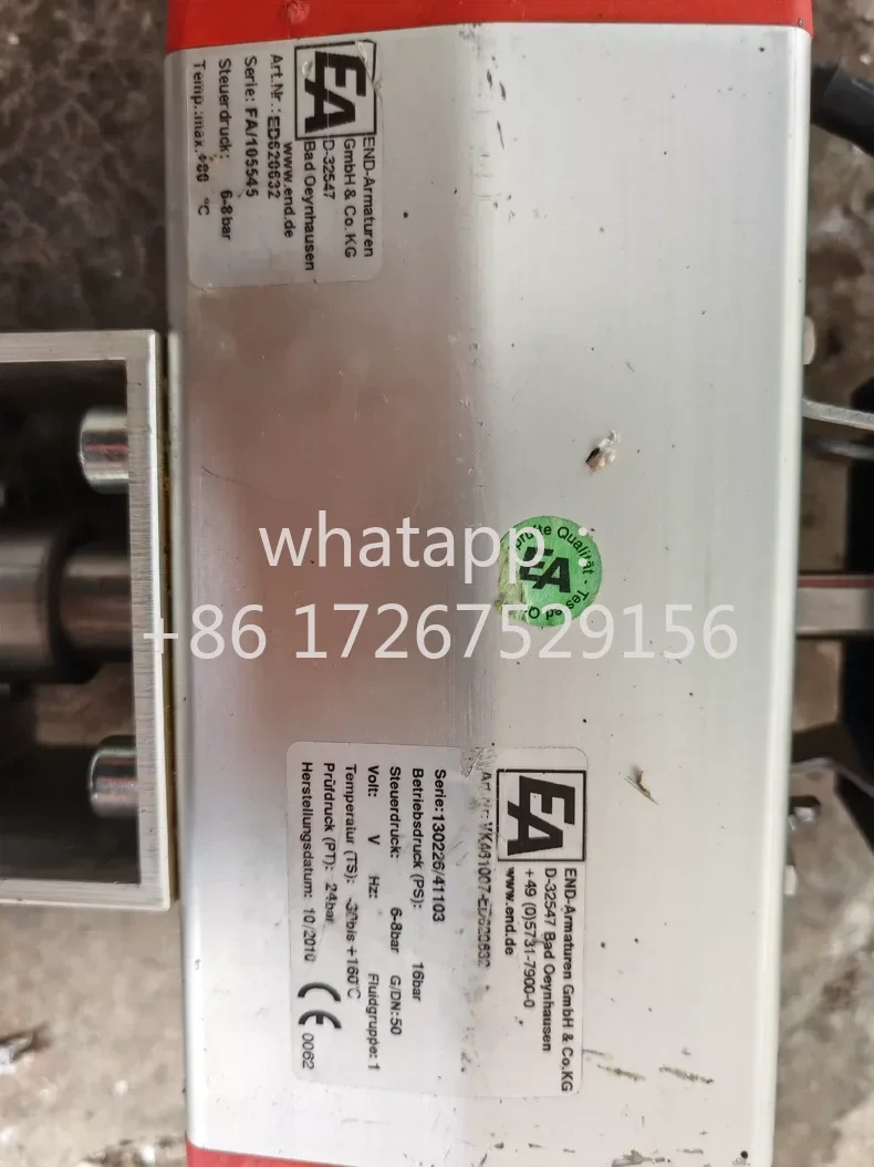 Original disassembly pneumatic stainless steel END-ARMATUREN D-32547 ED620632 + TCR3MVAZK, good quality, nearly brand new, fully