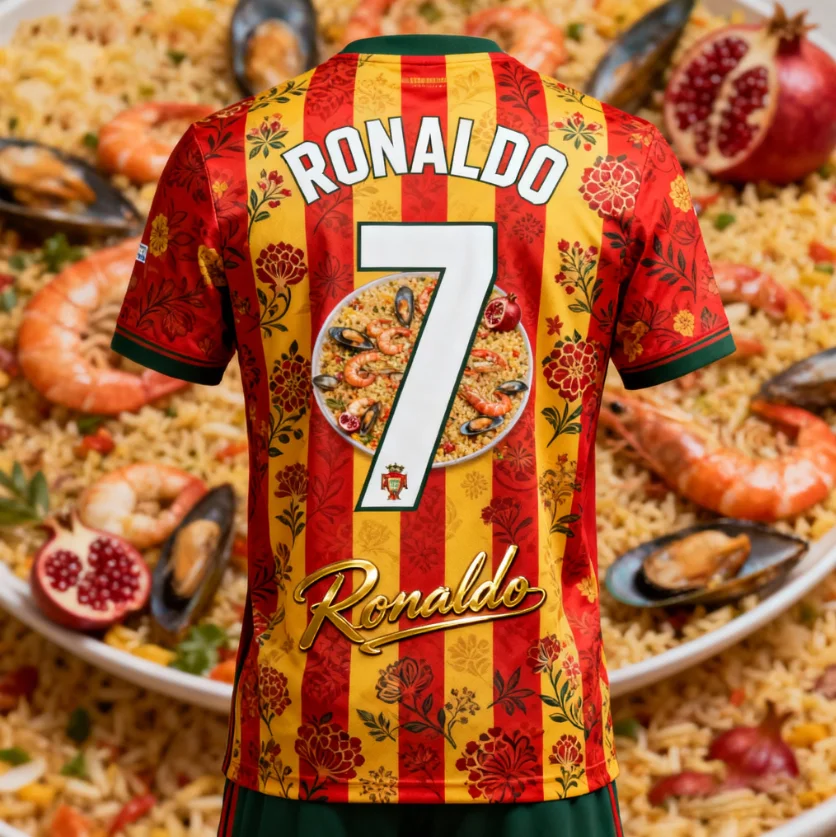 Nueva flor de Granada Española Paella No. 7 Jersey Camiseta estampada en 3D Hombres Mujeres Niños Camiseta de secado rápido Viajes de fiesta diarios en la calle