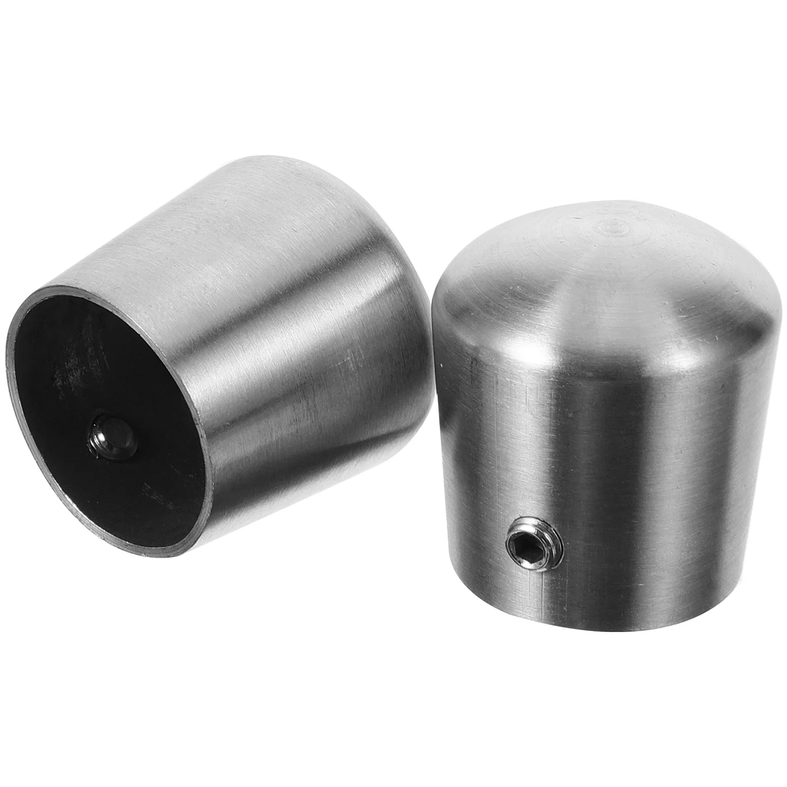 2 Pcs Round Pipe Outdoor Handrail End Caps Hole Plugs 320X300X300CM Railing