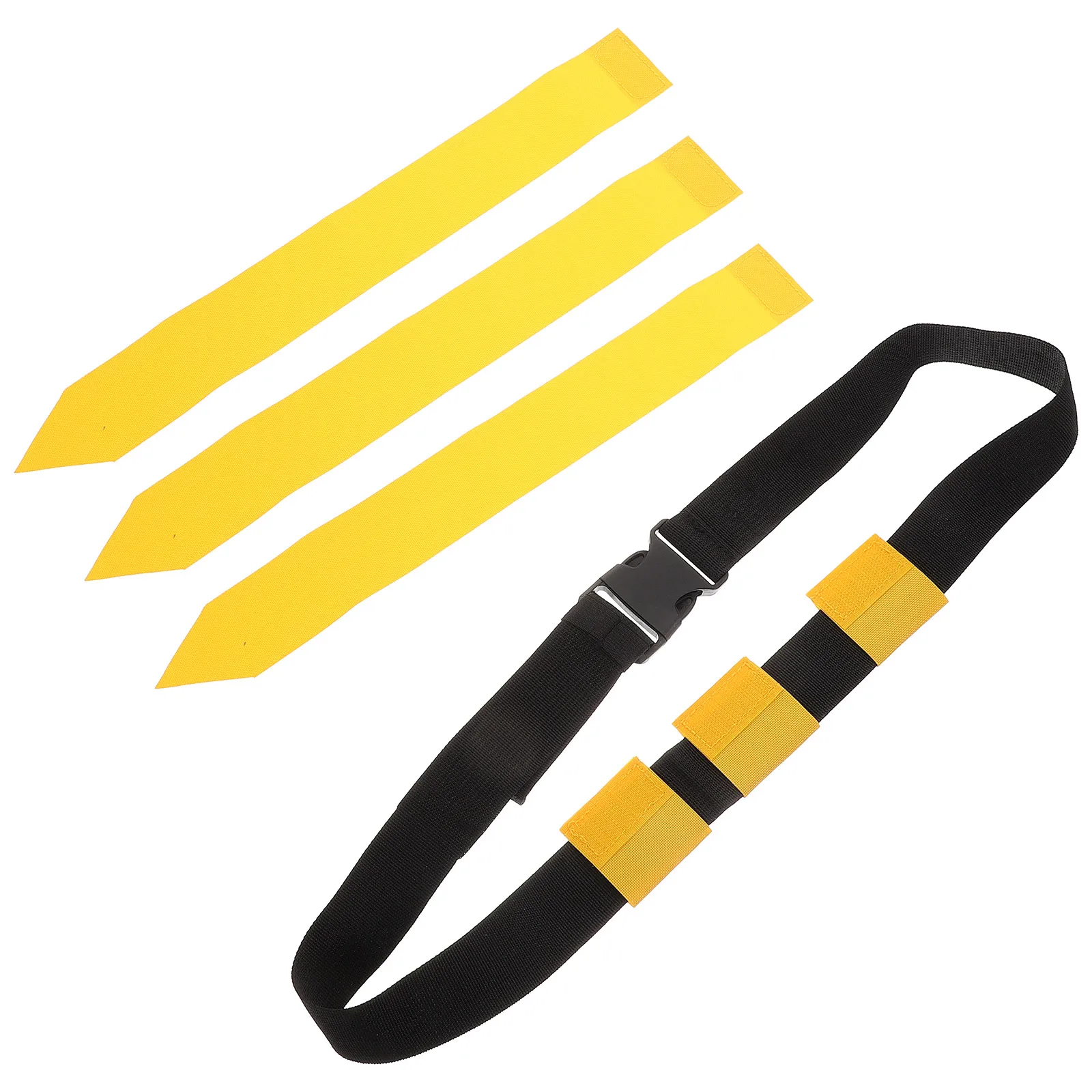 

Football Flag Belt Yellow Adjustable Teens Outdoor Fun Non-contact Training Equipment Rugby Waist Flags Sports Prop