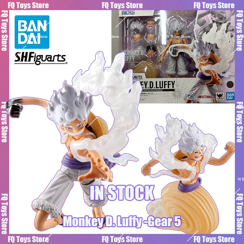 

In Stock BANDAI Original Box S.H.Figuarts Monkey D.Luffy-Gear 5 Future Island Egghead SHF Action Figure Toy Collection Gift