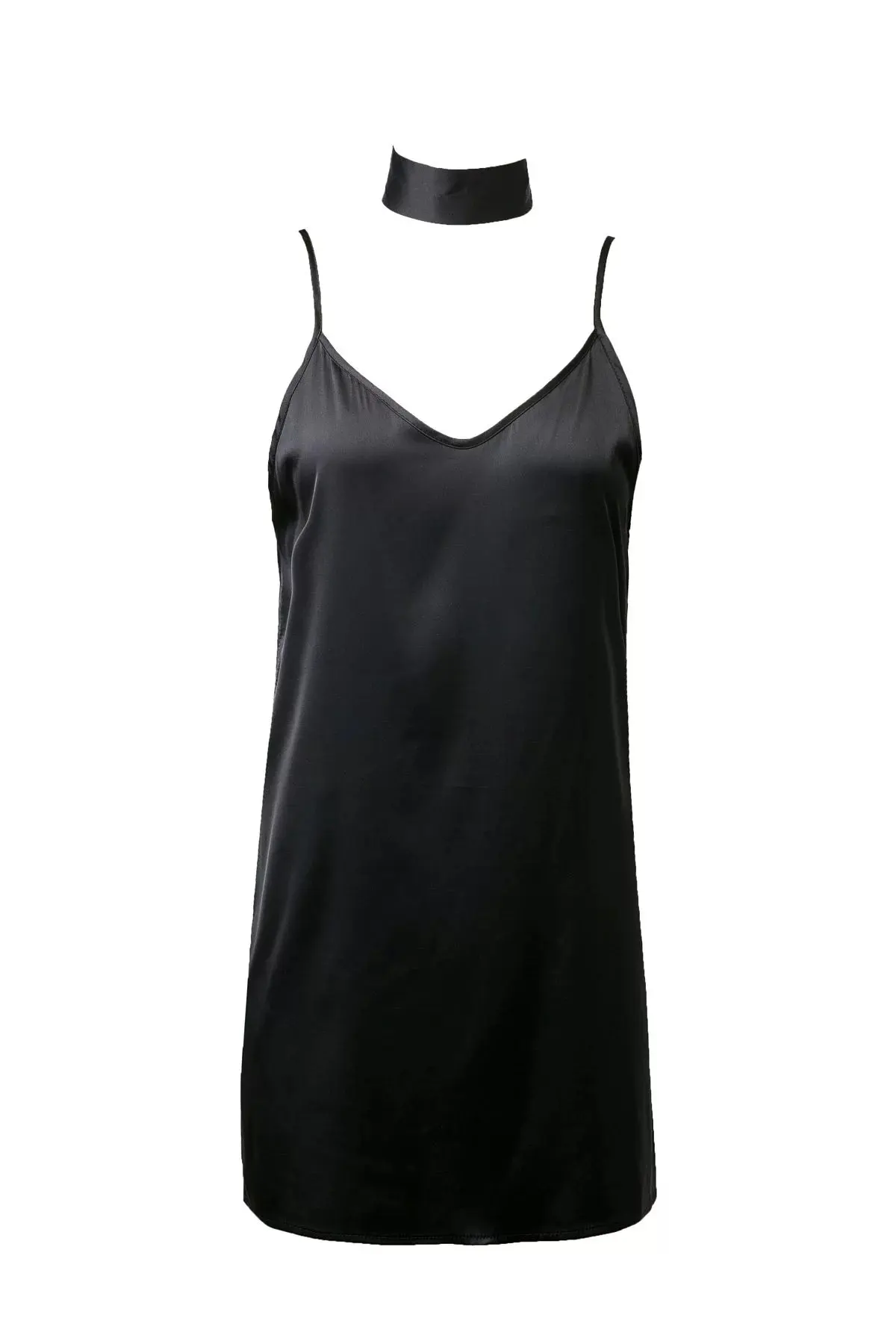 Bella Philosophy summer new women's pure satin ribbon neck balck wine red pink blue cami sleepy dress pajama sexy mini dress