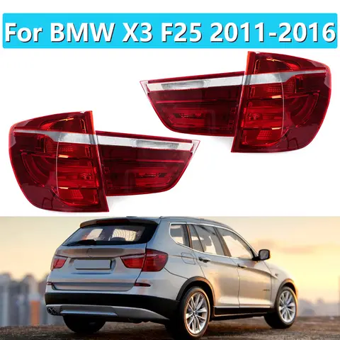 BMW X3 F25 2011-2016 리어 테일 라이트, 외부 사이드 테일 스톱 브레이크 라이트, 자동차 액세서리 부품, 리어 턴 시그널 안개등