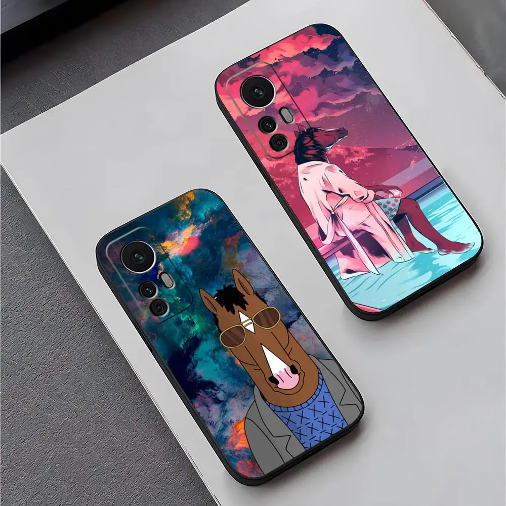 B-BoJack Horseman Phone Case Funda For Redmi Note 11 12S 12 10 7 8 9 T 10A A2 Pro Plus Silicone Cover