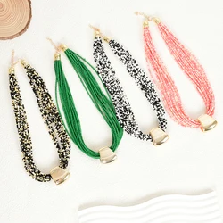 1 Bohemian Jewelry Bohemian Beach Multi layer Beaded Necklace