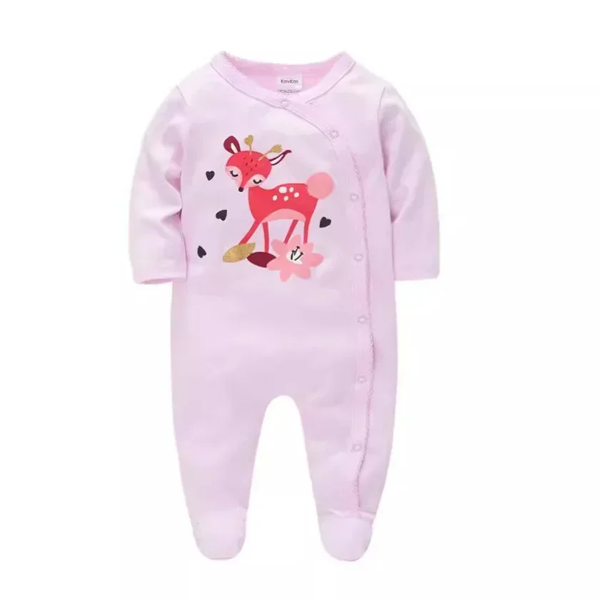 2024 Autumn New Long-sleeved Cartoon Newborn Clothes Baby Onesie Barboteuse Ete Bebe Garcon Baby Romper Newborn Baby Clothes