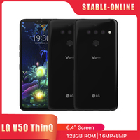 LG V50 ThinQ 4G LTE 5G Cell Phone 6.4' 6GB +128GB ROM Dual Front Triple FingerprRear Camera Unlocked LG V50 cell phone