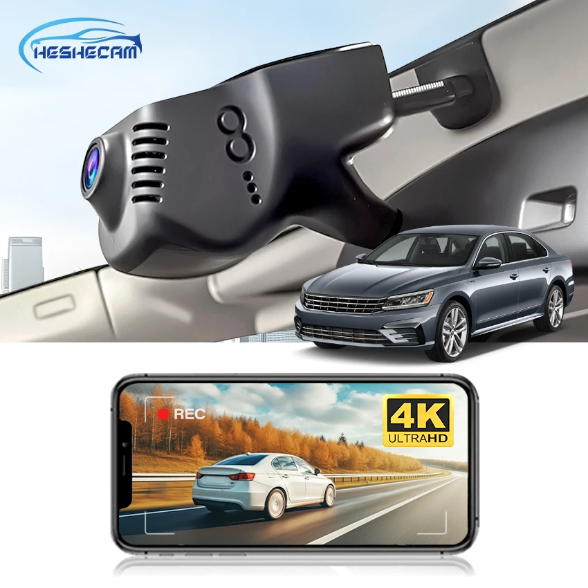 

Dash Cam for VW Passat B7 (2011-2015) / Tiguan (2010-2015),Wifi Car DVR For Volkswagen Golf mk5 (2007-2011),4K 2160P Dash Camera
