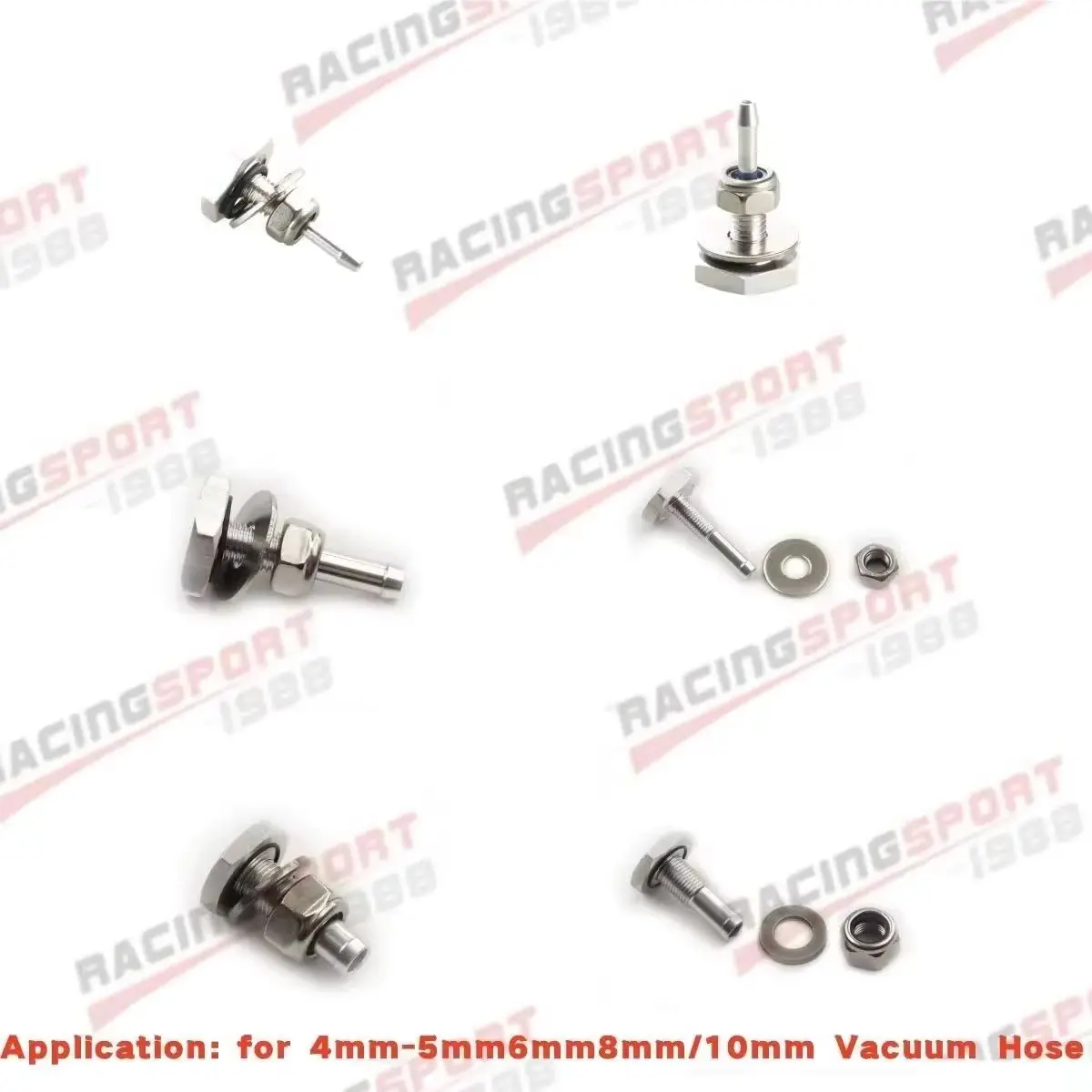 

Комплект фитингов вакуумной линии с мягким креплением для силиконового шланга 4–5 мм/6 мм/8 мм/10 мм, стопорная гайка, шайба, уплотнительное кольцо