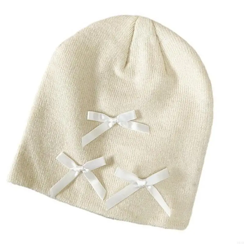 قبعة جمجمة Y5JD للجنسين لقبعة النشاط في الهواء الطلق مع قبعة Bowknot Pulvering للجنسين قبعة القبعة القباية #4