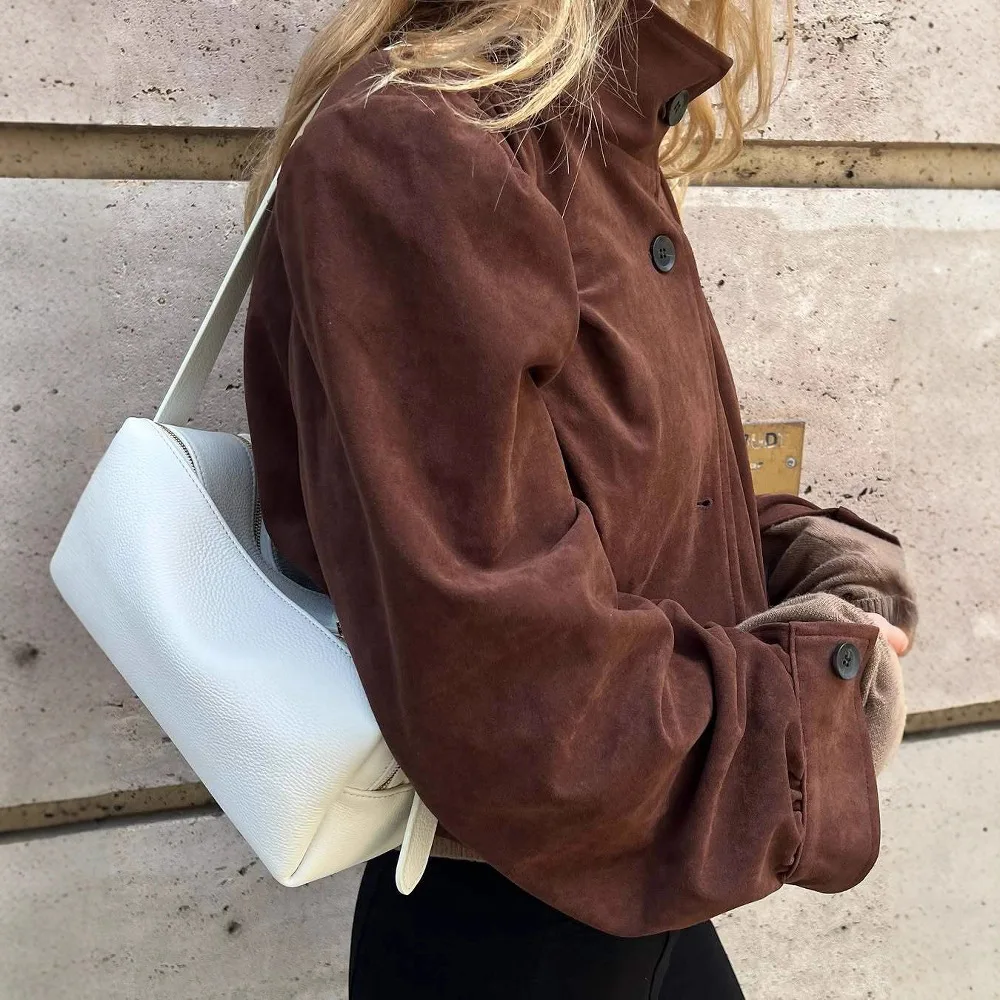 Oulder acolchado piloto Jaet mujer abrigo Casual Sli colección europea Sle verano señoras ort prendas de vestir exteriores