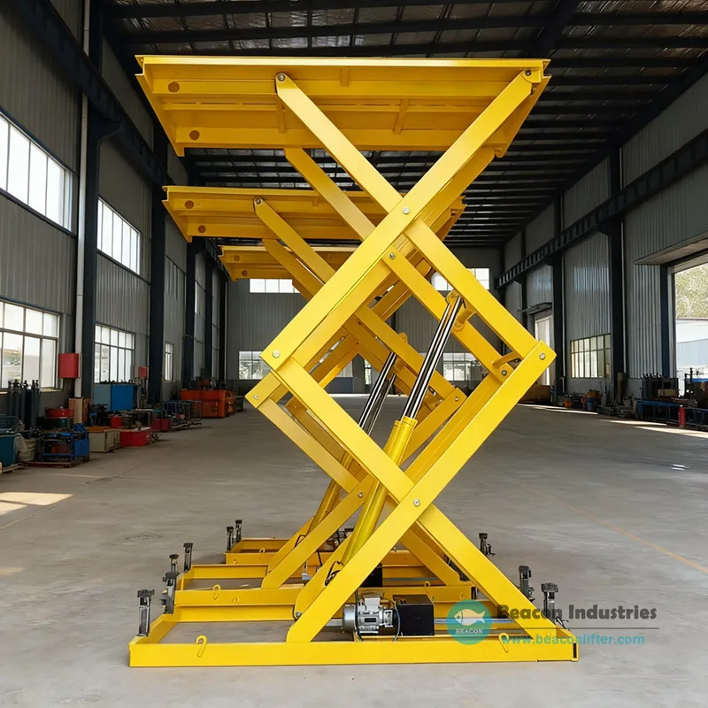Scissor Lift Machine Construction Cargo Lift Small Goods Lift Scissor Type Freight Elevator