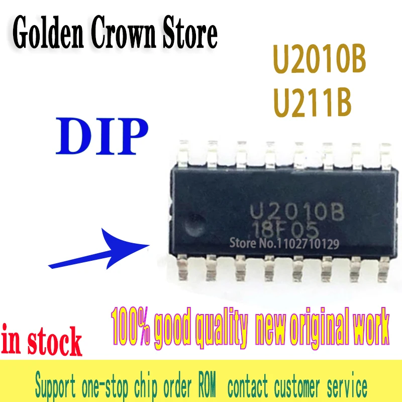 2 unids/lote 100% nuevo original U2010B DIP U2010 DIP-16 DIP SOP-8 DIP-8 U211B DIP-18 U211B3 SOP-16 SOP en Stock