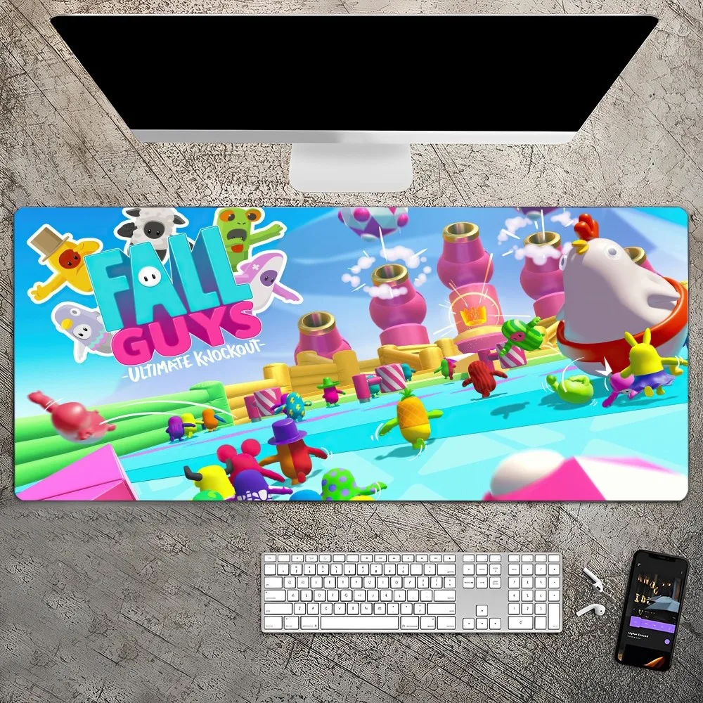 F-Fall G-Guys Mousepad Custom Skin Desktop Desktop Mat Kawaii Gaming Accessoires Studenten Schrijfblok Voor Pc-Computertafel