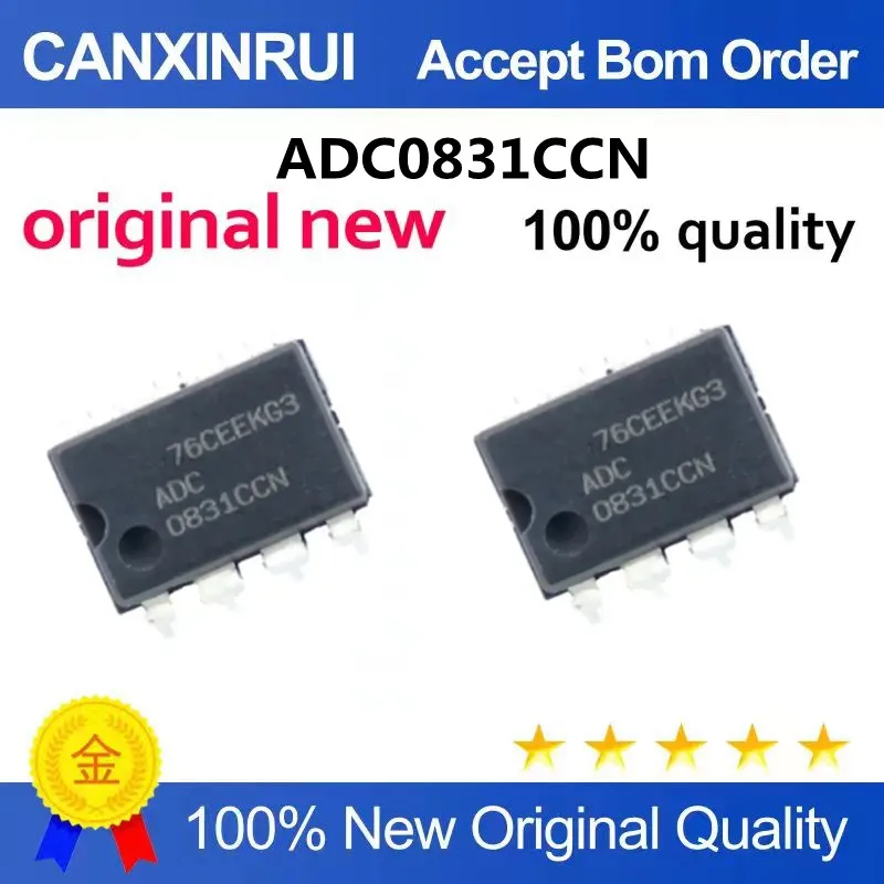 Neuer original adc0831 adc0831ccn dip8 paket 8-bit analoger digitaler konverter chip