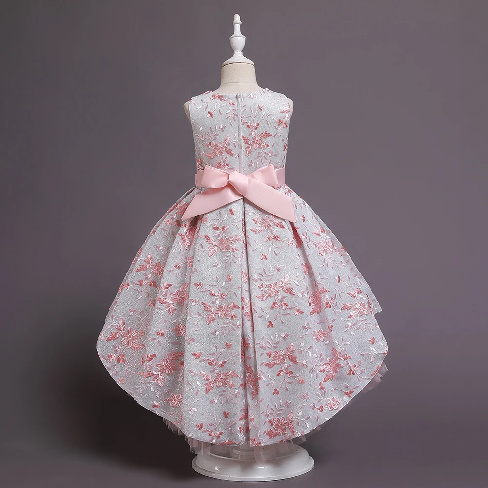 فستان الأميرة شبكي مطرز للفتيات ، فستان أداء للأطفال ، جديد #2
