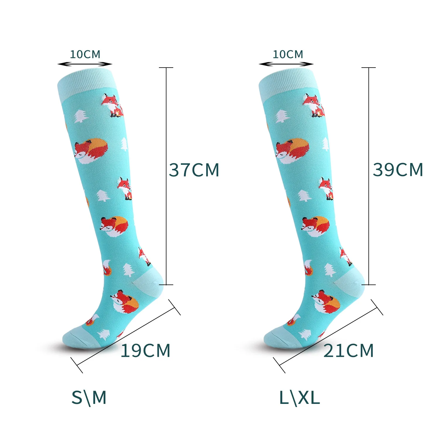 New factory Amazon sports compression socks sports socks elastic socks stockings fruit animal compression socks