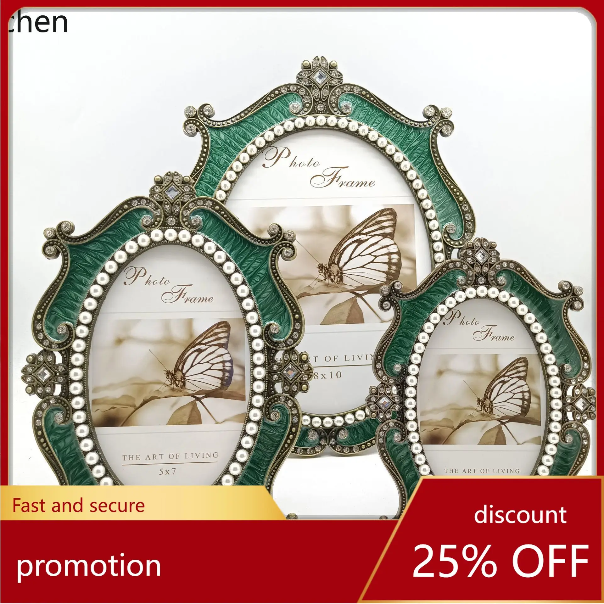 

Hxl retro metal photo frame lightweight ornament decoration