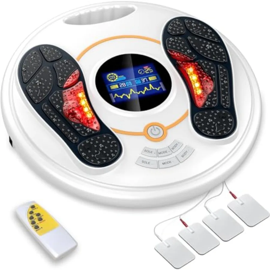 OSITO Foot Circulation Stimulator for Foot Health EMS Foot Massager with Pain Relief Therapy Ideal for Neuropathy and Plantar F