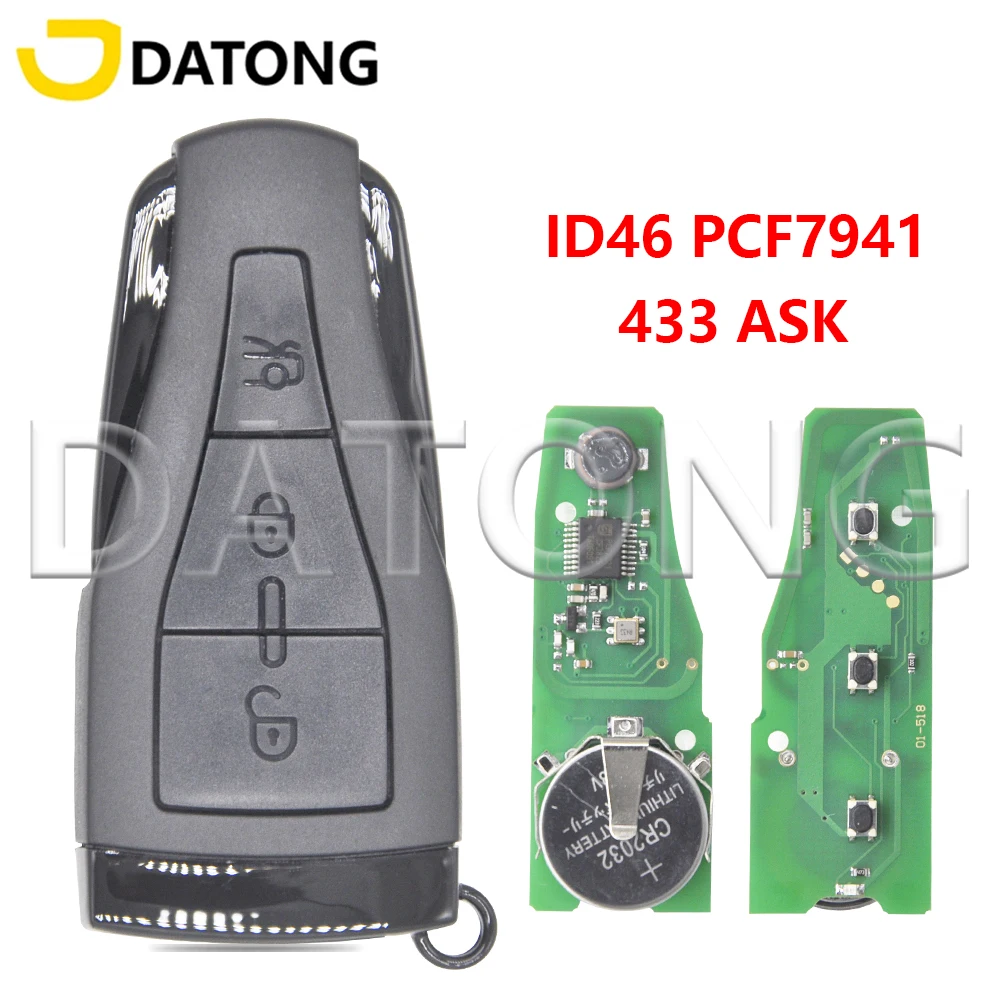 Datong World Car Remote Key For MG MG6 MG550  E550 ID46 Chip PCF7941 433ASK Replacement Smart Comtrol Key