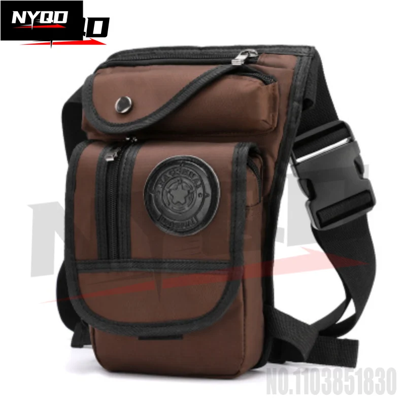 Canvas/Nylon Men Drop Bags Waist Pack Leg  Motorcycle Crossbody Messenger Shoulder Belt Bum Male Hip Purse